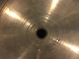 14" Early 1950s Zildjian A Trans Stamp Hi Hat Cymbal Pair 728/732g #519