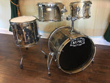 Kumu "All Birch Custom" Drum Set - Stunning One-Off NAMM Set - Custom "BlackGold"