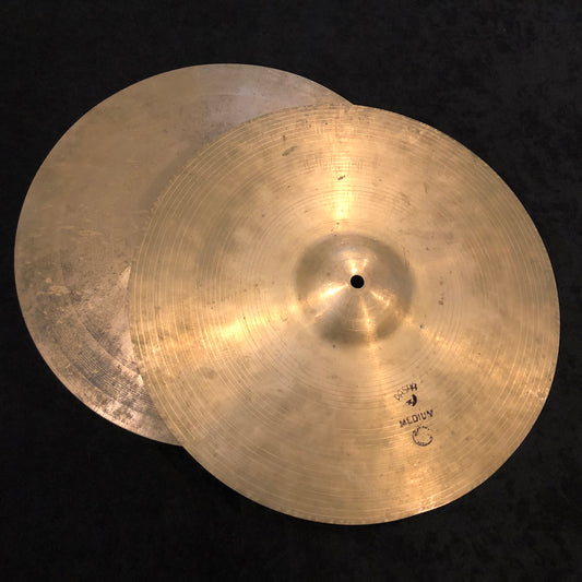 Vintage 15" Pasha Hi-Hat Cymbal Set 858g-908g #758