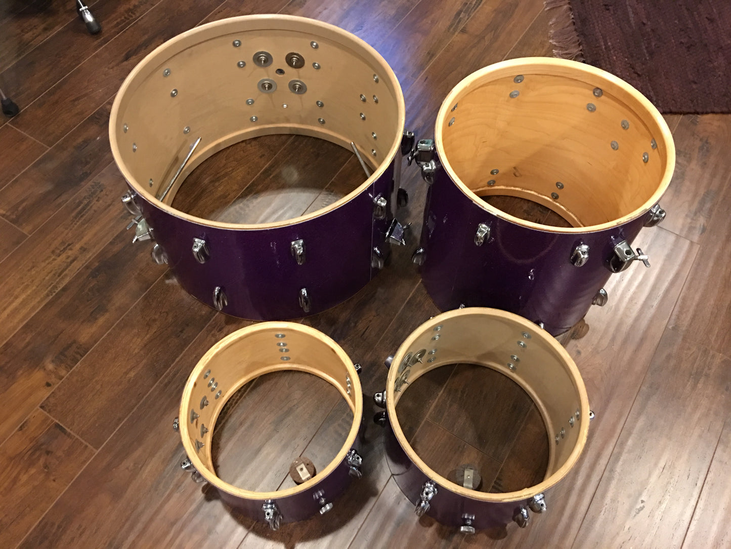 Slingerland 1969 Sparkling Purple Pearl 4pc Drum Set 22/12/13/16
