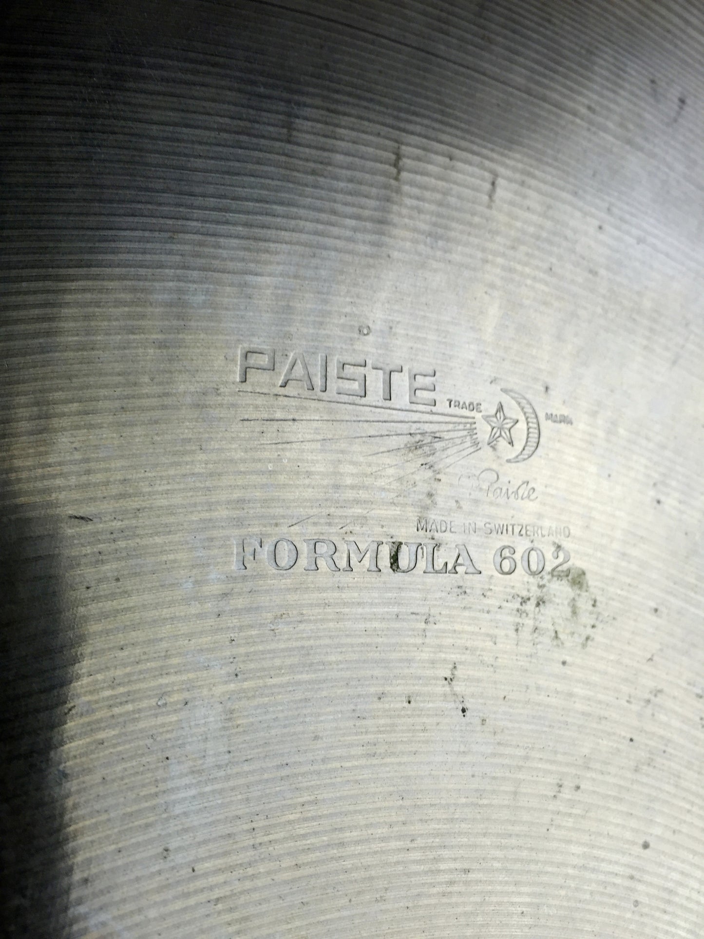 20" 1960's Paiste Seven Sound Set #7 Pre Serial  602 Ride Cymbal 2296g # 35