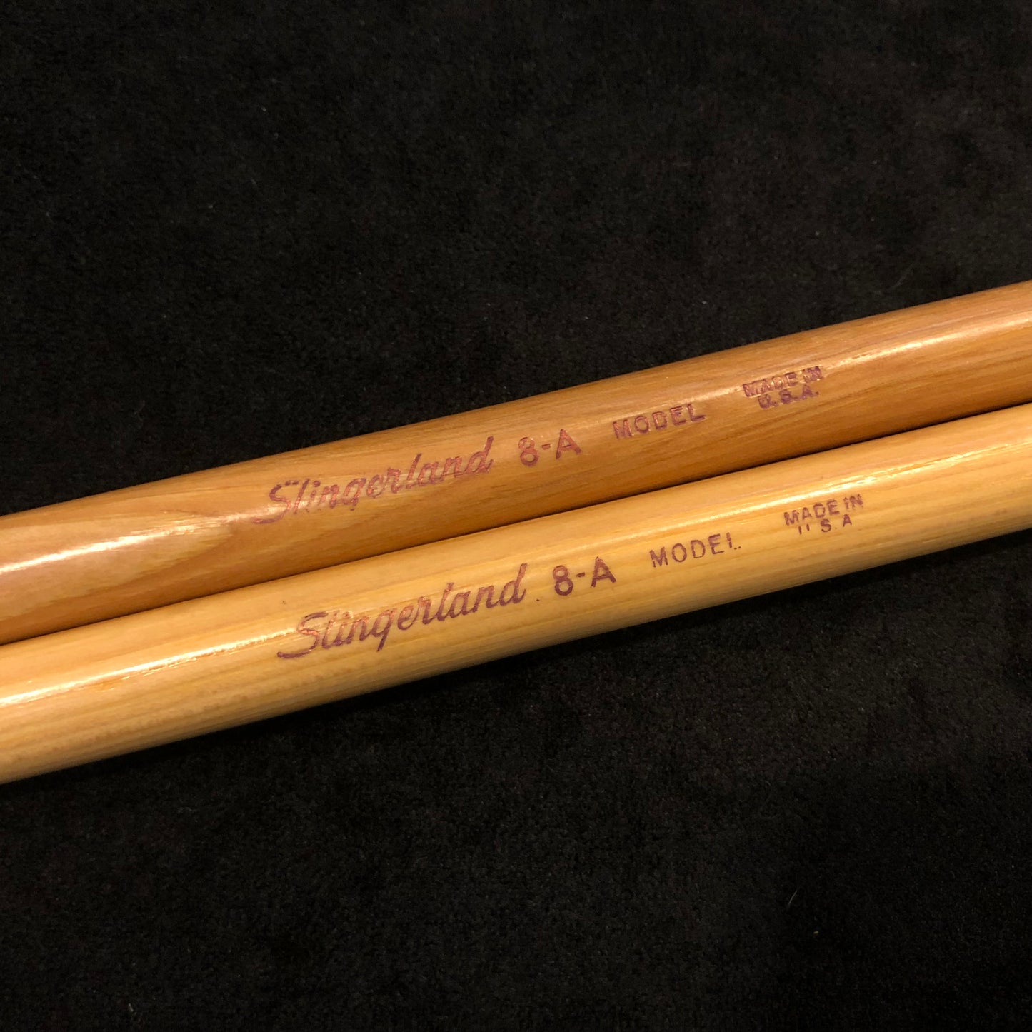 N.O.S. Vintage Slingerland Model 8-A Wood Tip Drum Sticks w/ Original Bag 8A