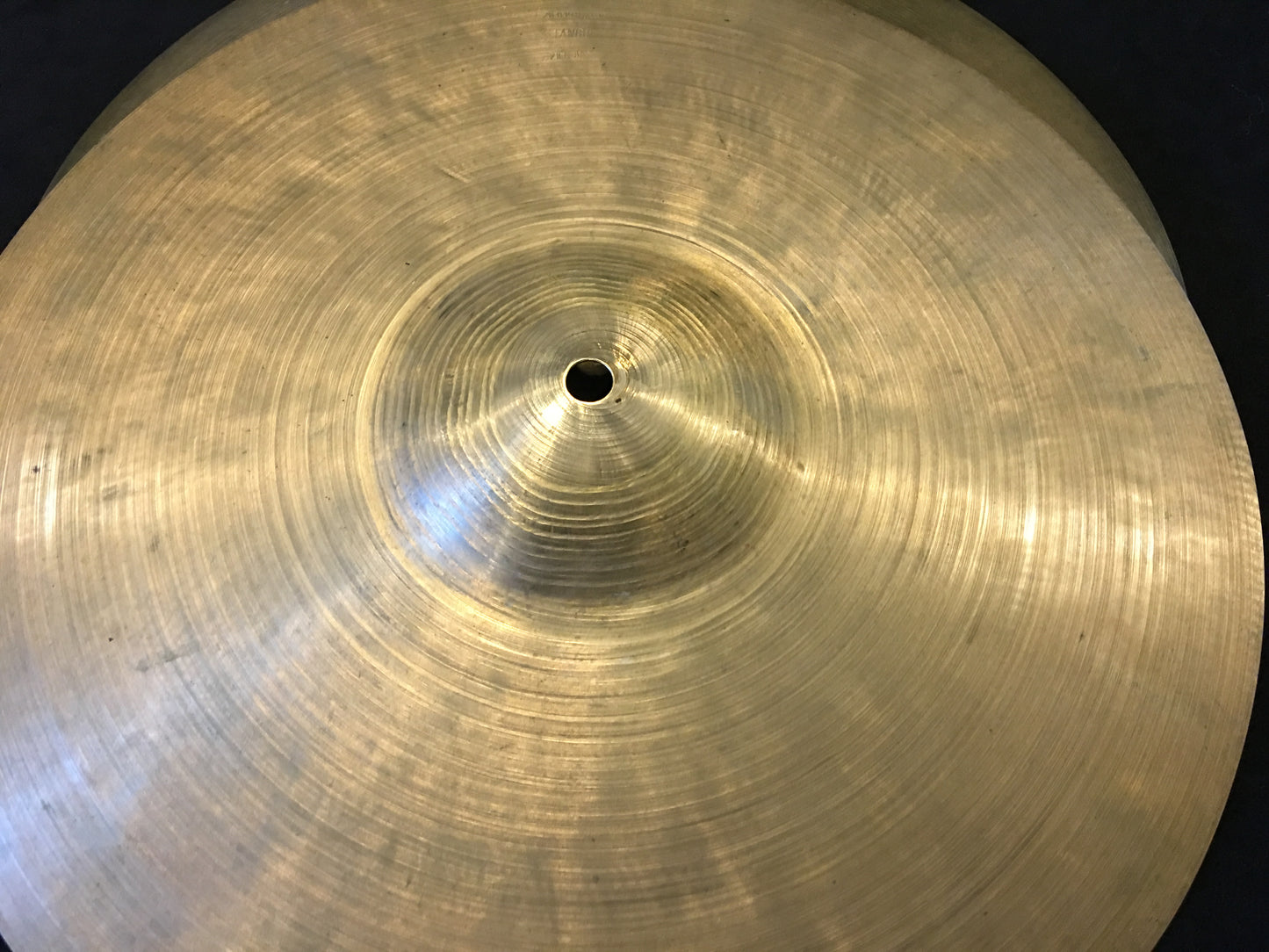 13" K Zildjian Istanbul Old Stamp II 1945-49 Hi-Hat Cymbals 562/628g #1051