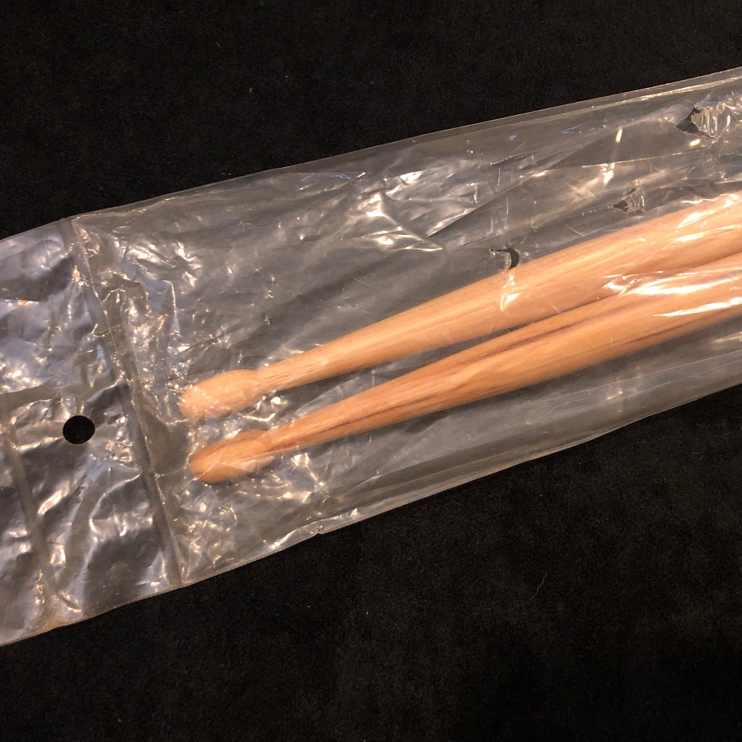 1970s N.O.S. Rogers 11A Model Drum Sticks Wood Tip w/ Original Bag