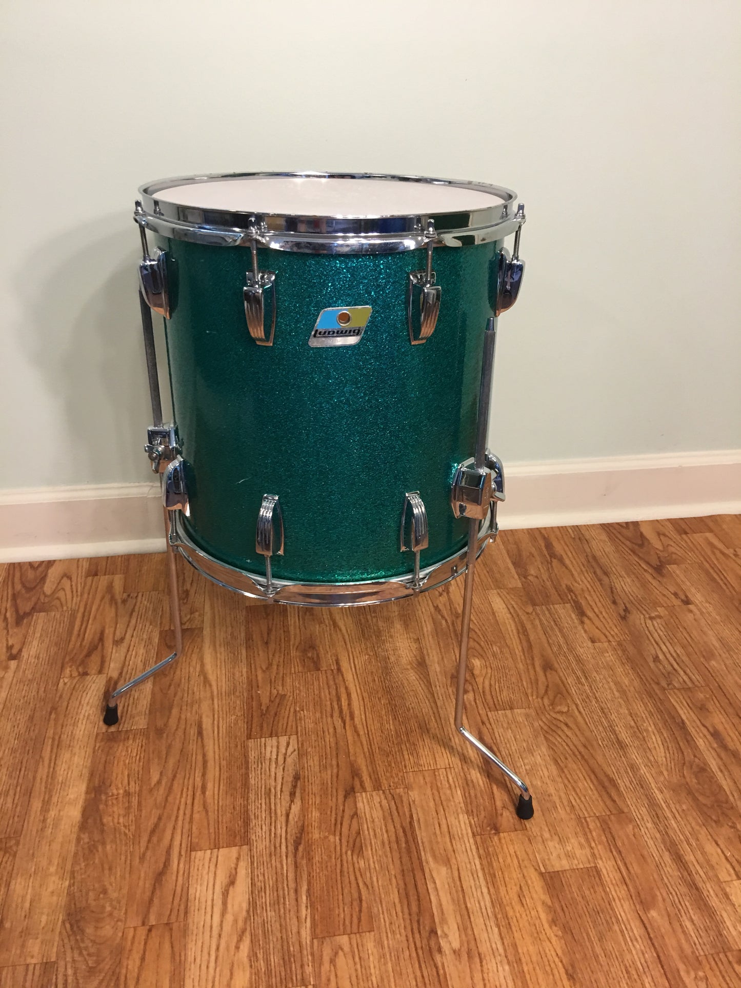 1970s Ludwig Jazzette Green Sparkle Drum Set 18/12/14
