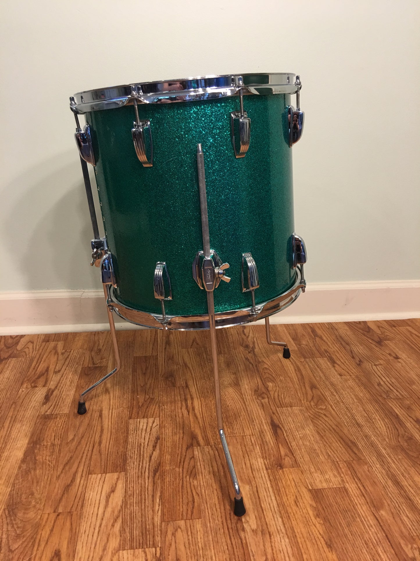 1970s Ludwig Jazzette Green Sparkle Drum Set 18/12/14