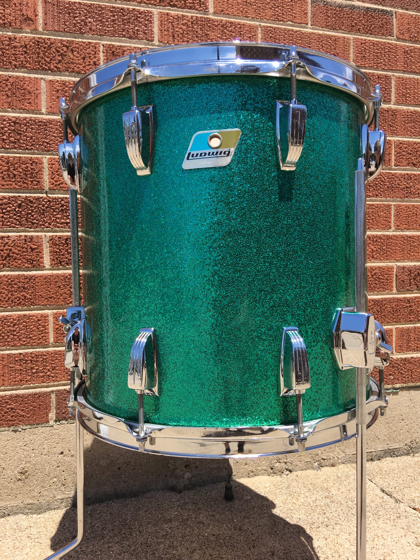 1970s Ludwig Jazzette Green Sparkle Drum Set 18/12/14