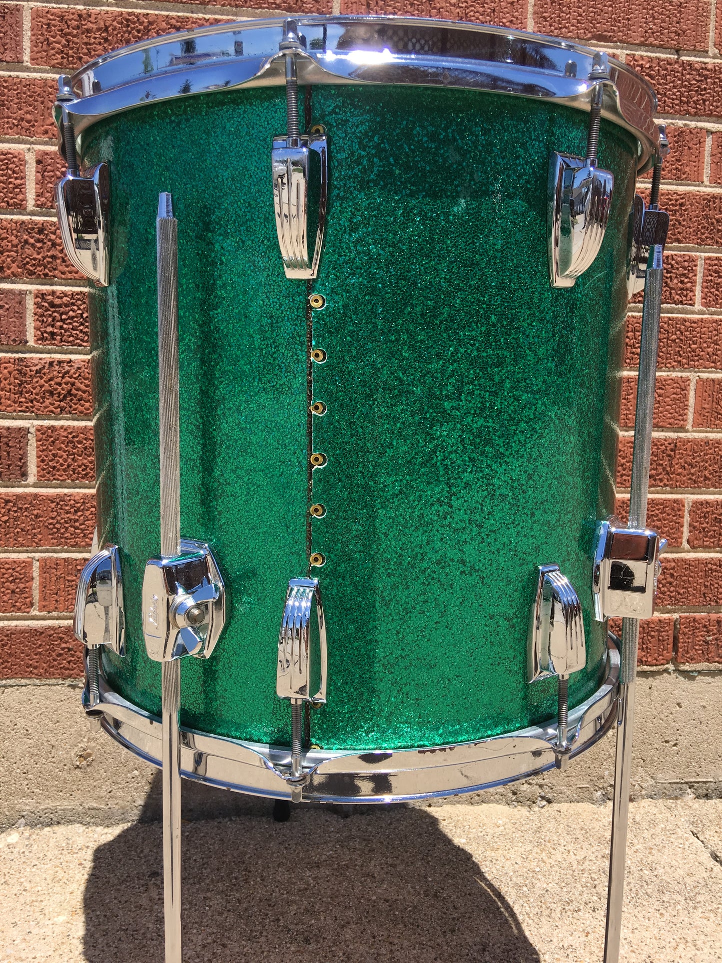 1970s Ludwig Jazzette Green Sparkle Drum Set 18/12/14