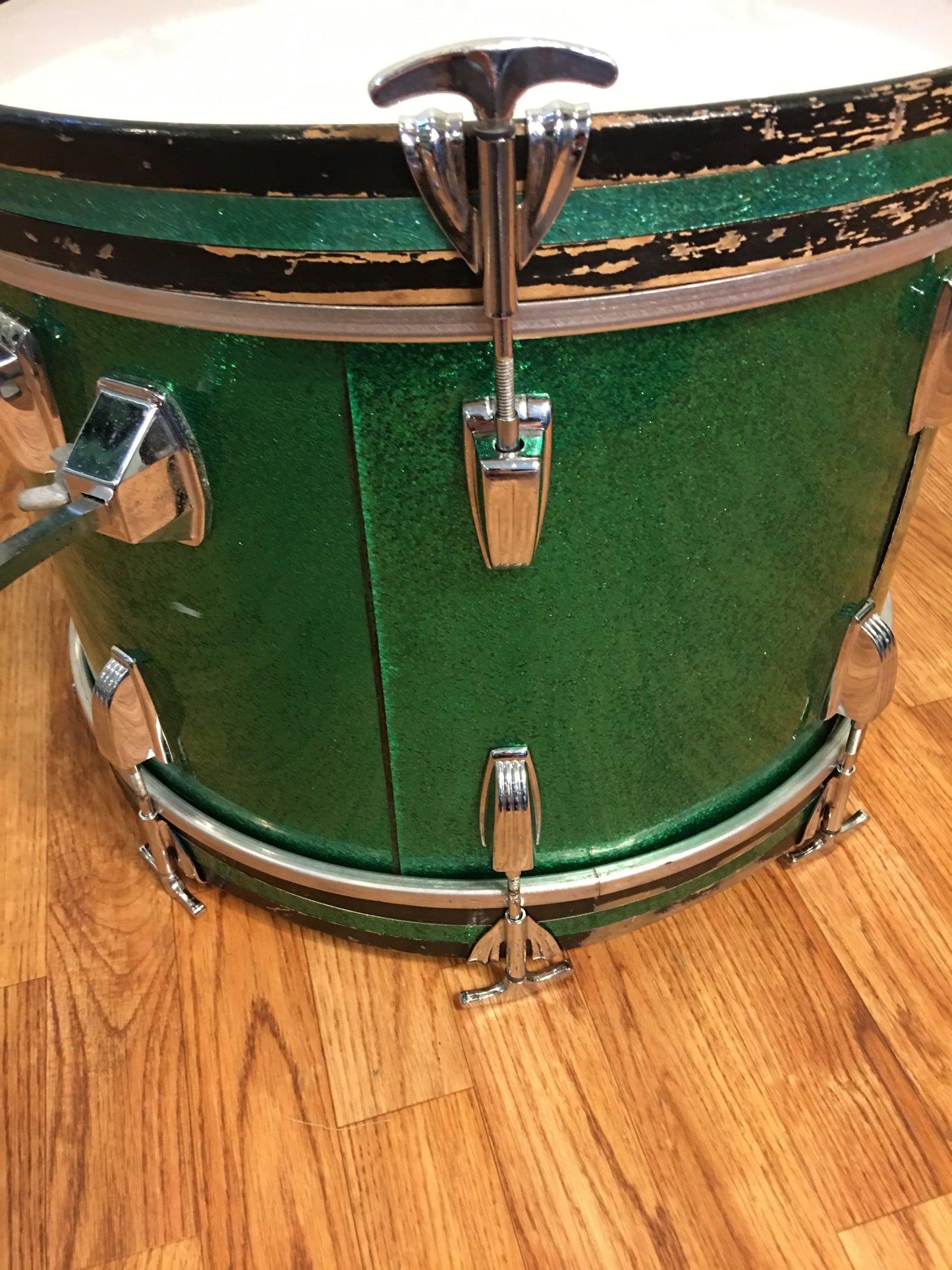 1970s Ludwig Jazzette Green Sparkle Drum Set 18/12/14