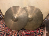 13" K Zildjian Istanbul Old Stamp II 1945-49 Hi-Hat Cymbals 562/628g #1051