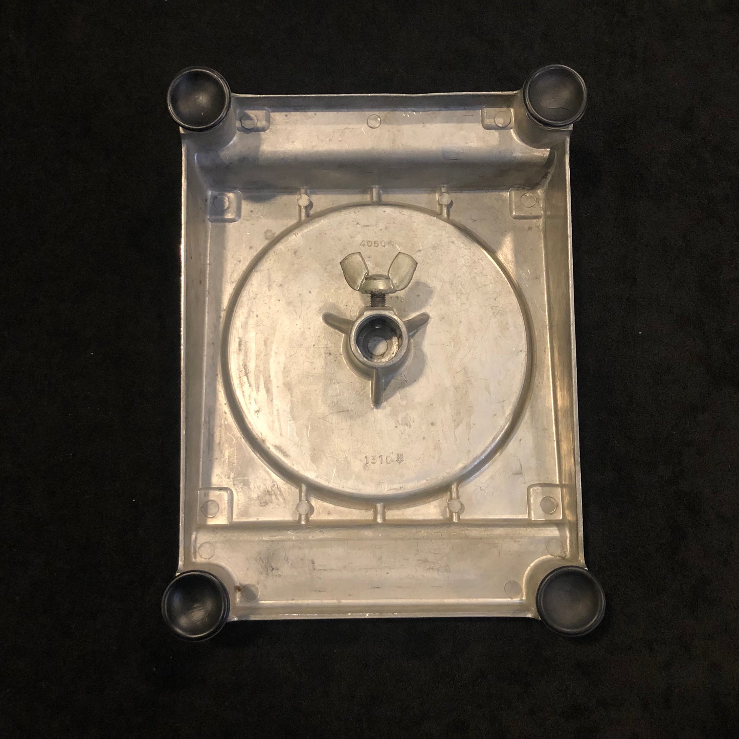 1970s Ludwig No. 4050 Practice Pad Aluminum / Rubber