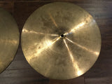 15" 1960's Zildjian A Hi Hat Cymbals 1310g / 1328g # 283