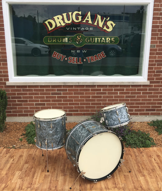 1948 Slingerland Radio King in Rare Light Blue Pearl