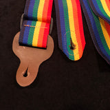 Vintage Doctor Song Rainbow Guitar Strap Made In USA