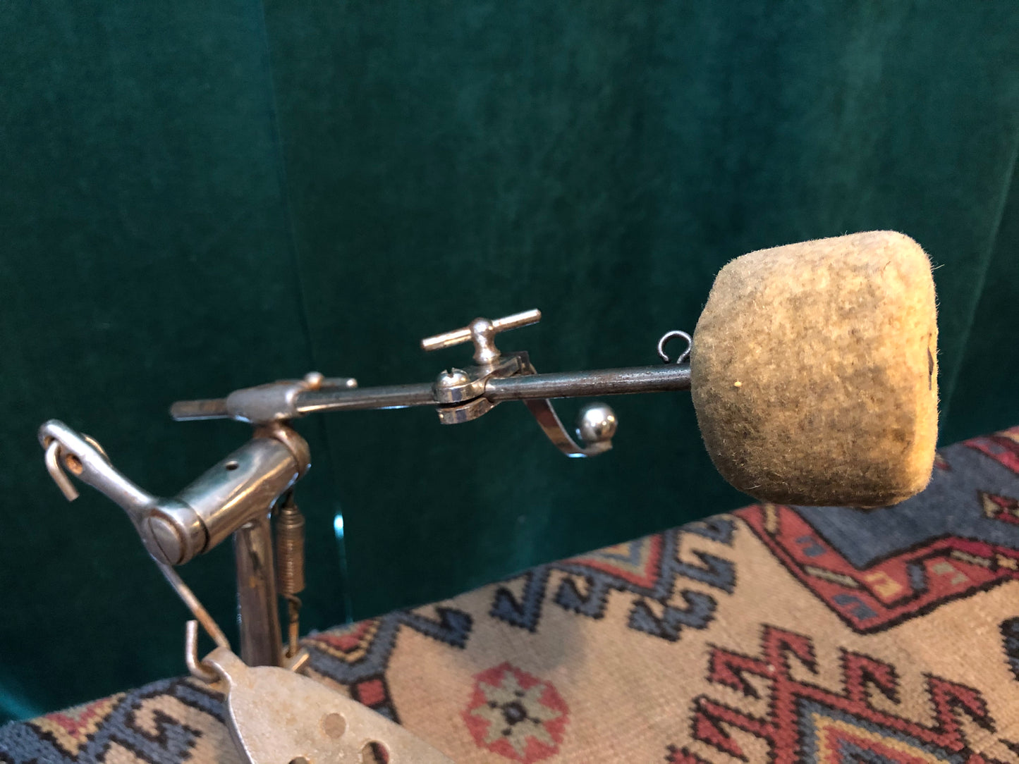 Vintage 1909-22 Ludwig Bass Drum Pedal w/ Cymbal Striker