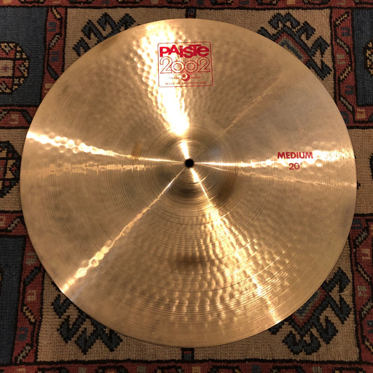 20" Paiste 1985 2002 Red Label Medium Crash Ride Cymbal 2090g