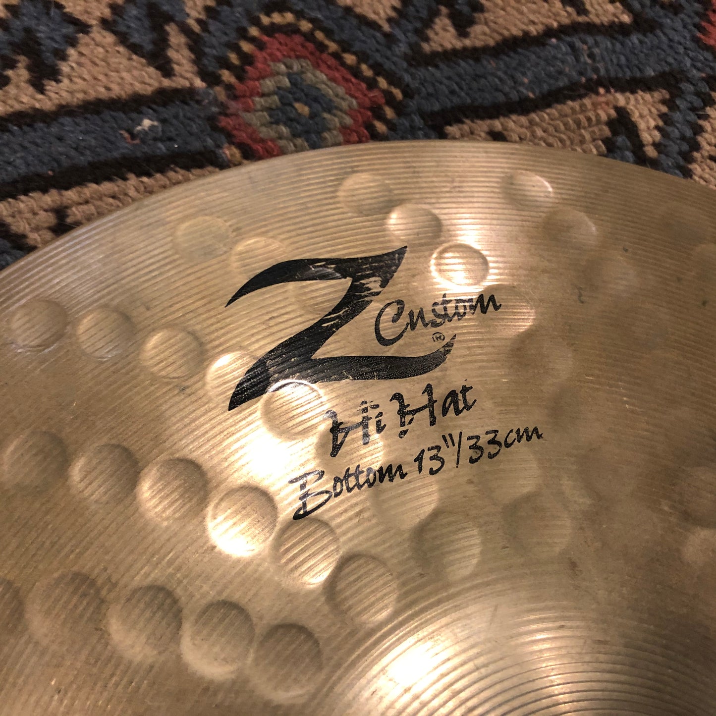 13" Zildjian Z Custom Hi-Hat Bottom Single Cymbal 1110g
