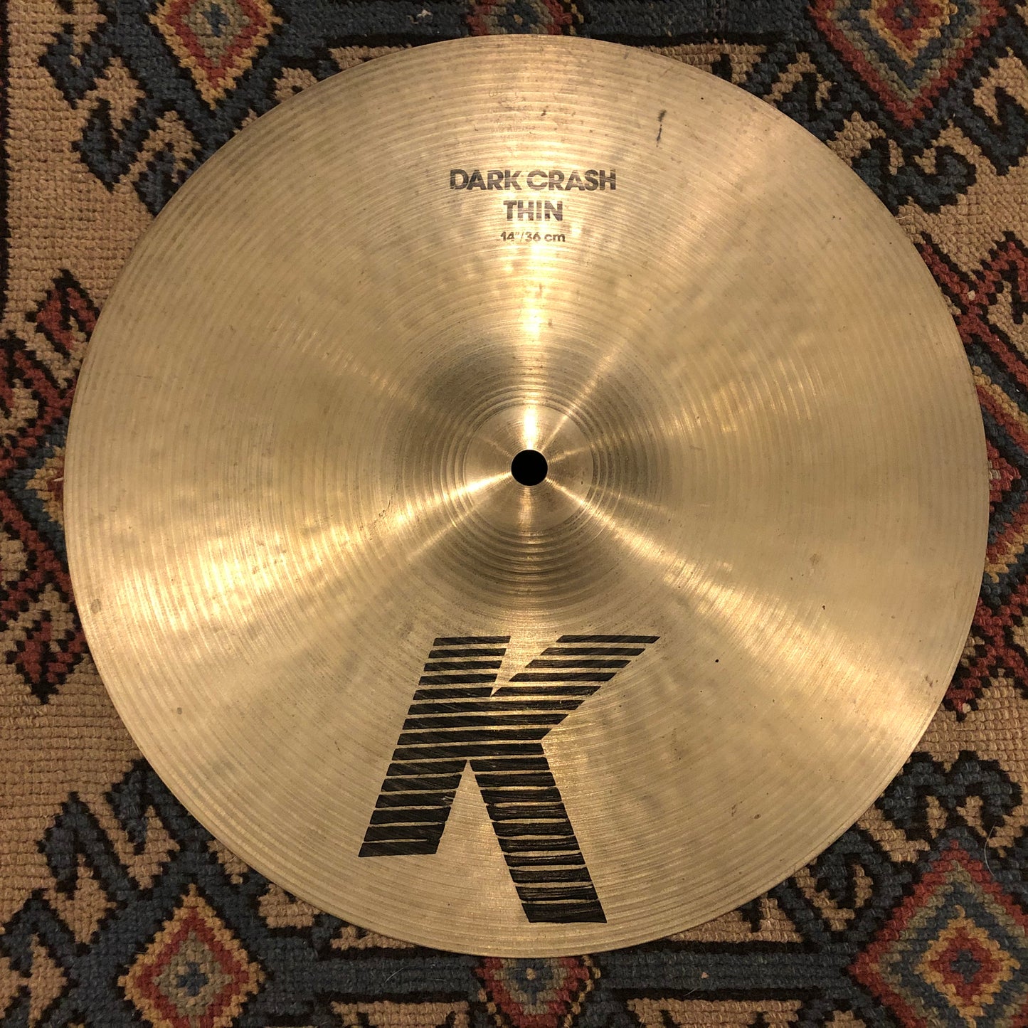 14" Zildjian K Dark Crash Cymbal Thin 748g