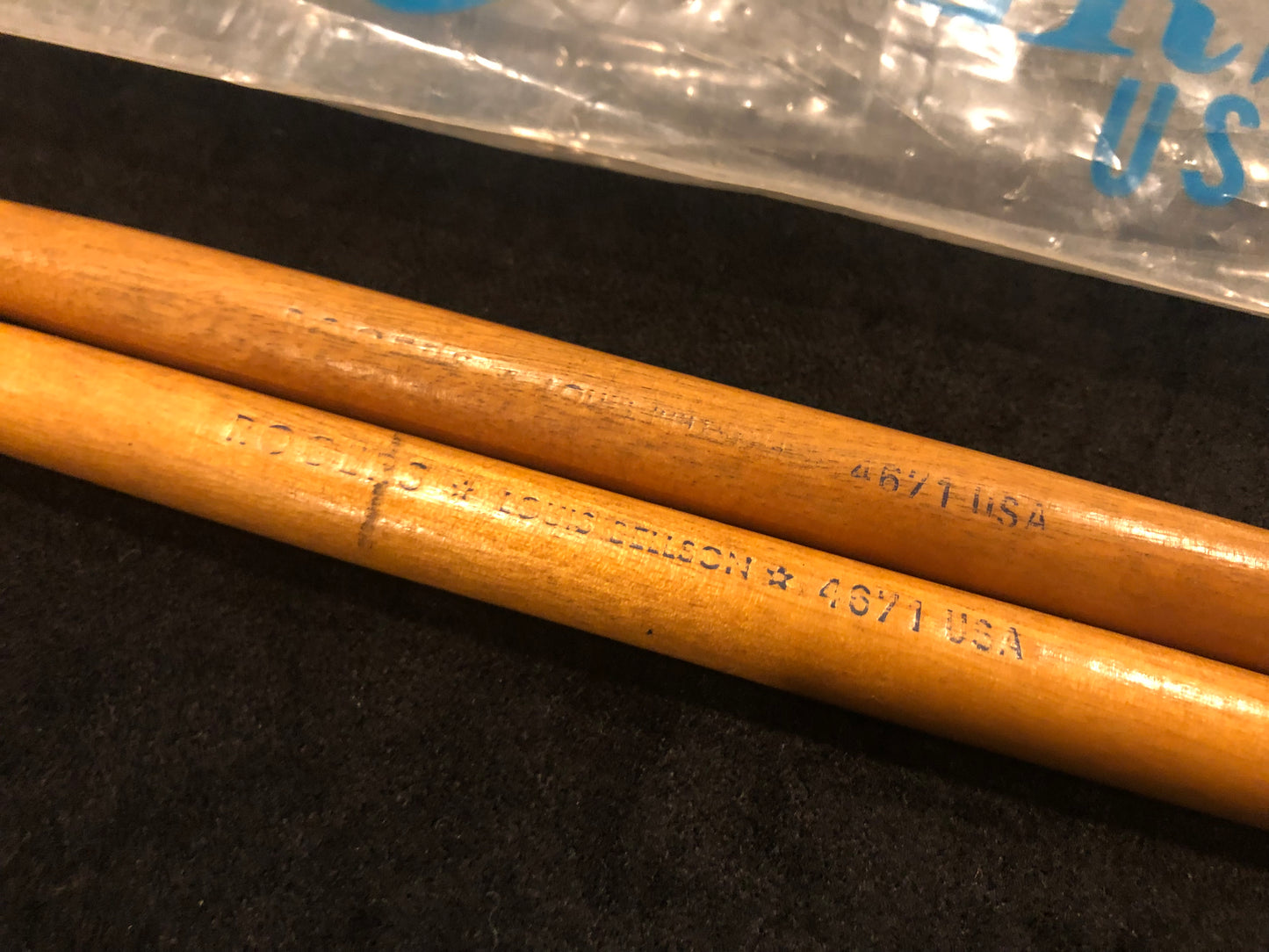 Vintage Rogers Louie Bellson Model 4871 Drum Stick Brushes w/ Original Bag