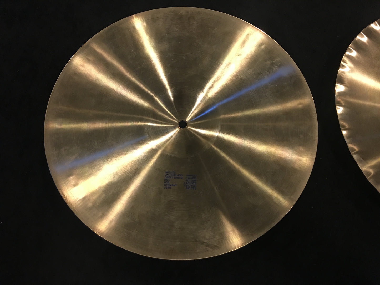 14" Paiste Formula 602 Blue Label Sound Edge Hi-Hat Cymbals #481