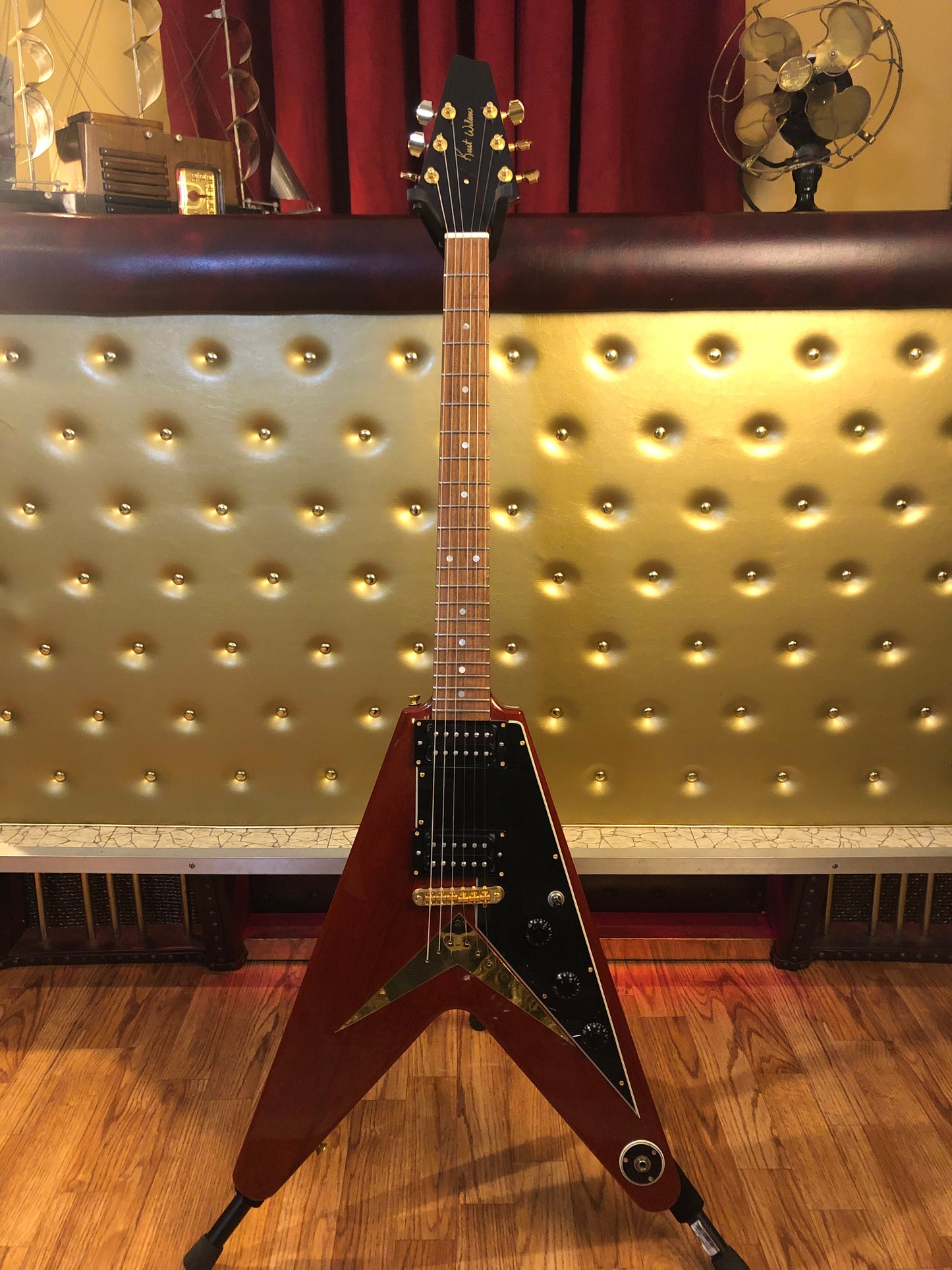 Kurt Wilson Mahogany 58 Flying V Vintage Cherry w/ Duncan Alnico II Pickups