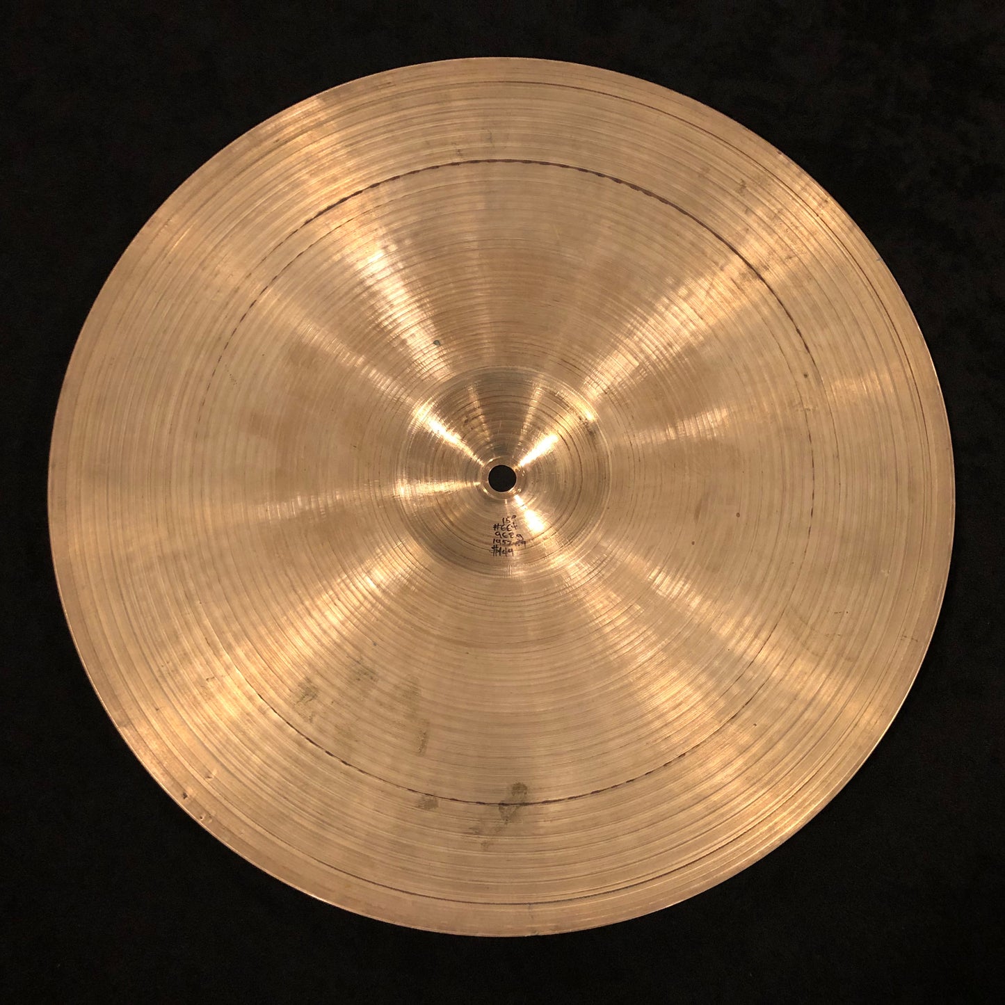 15" Zildjian A 1950s Small Stamp Hi-Hat Single / Crash Cymbal 968g #664