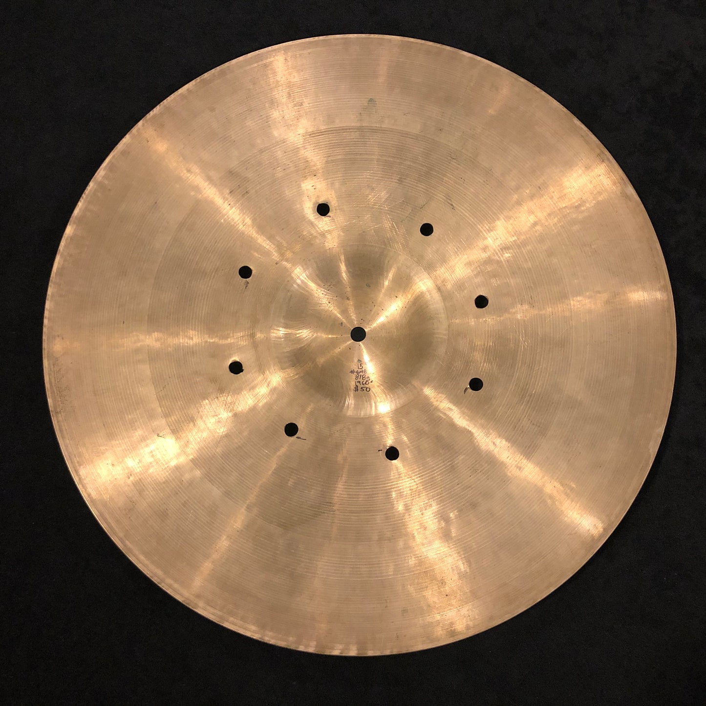 15" UFIP 1960s Crash / Hi-Hat / Effects Cymbal 818g #648