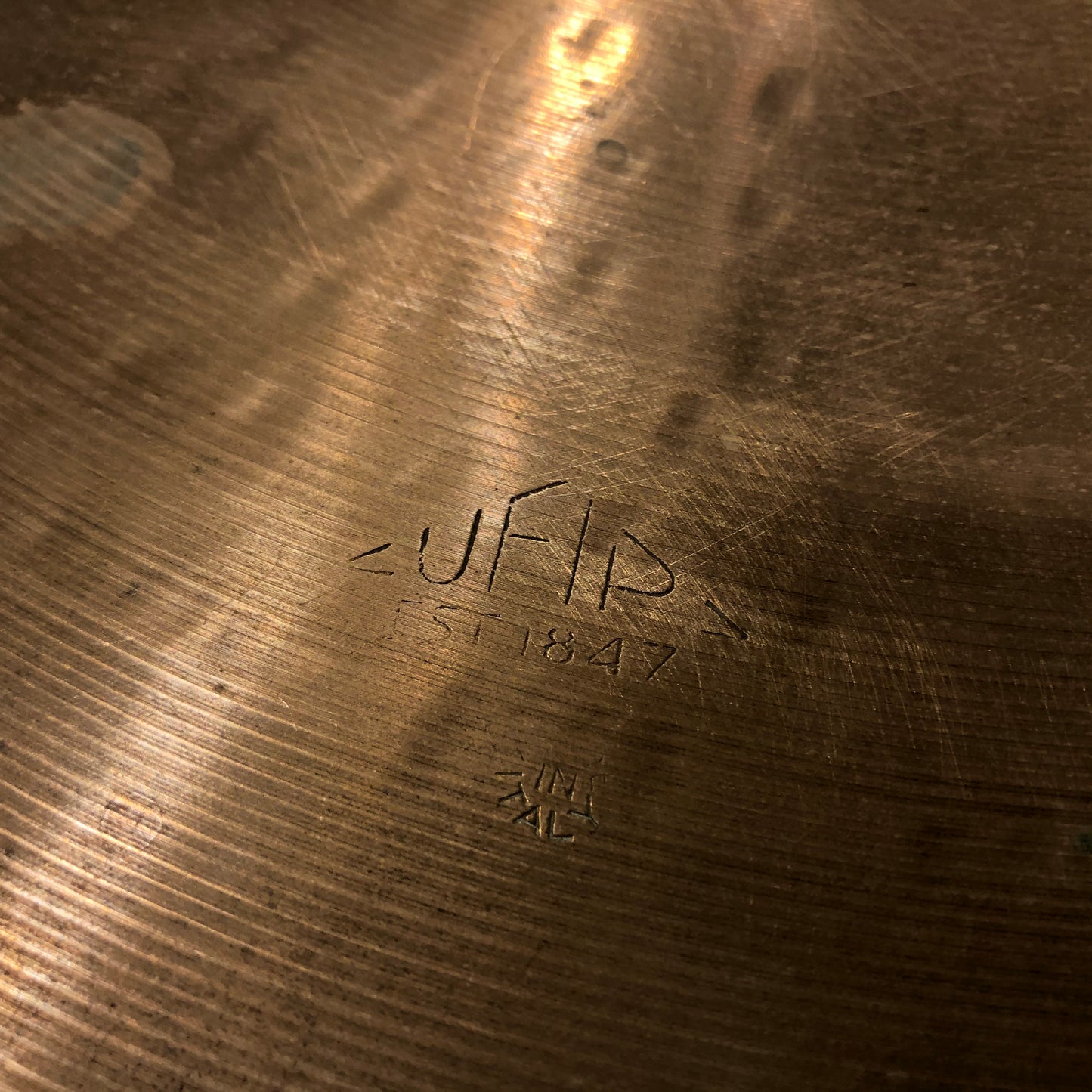 15" UFIP 1960s Crash / Hi-Hat / Effects Cymbal 818g #648