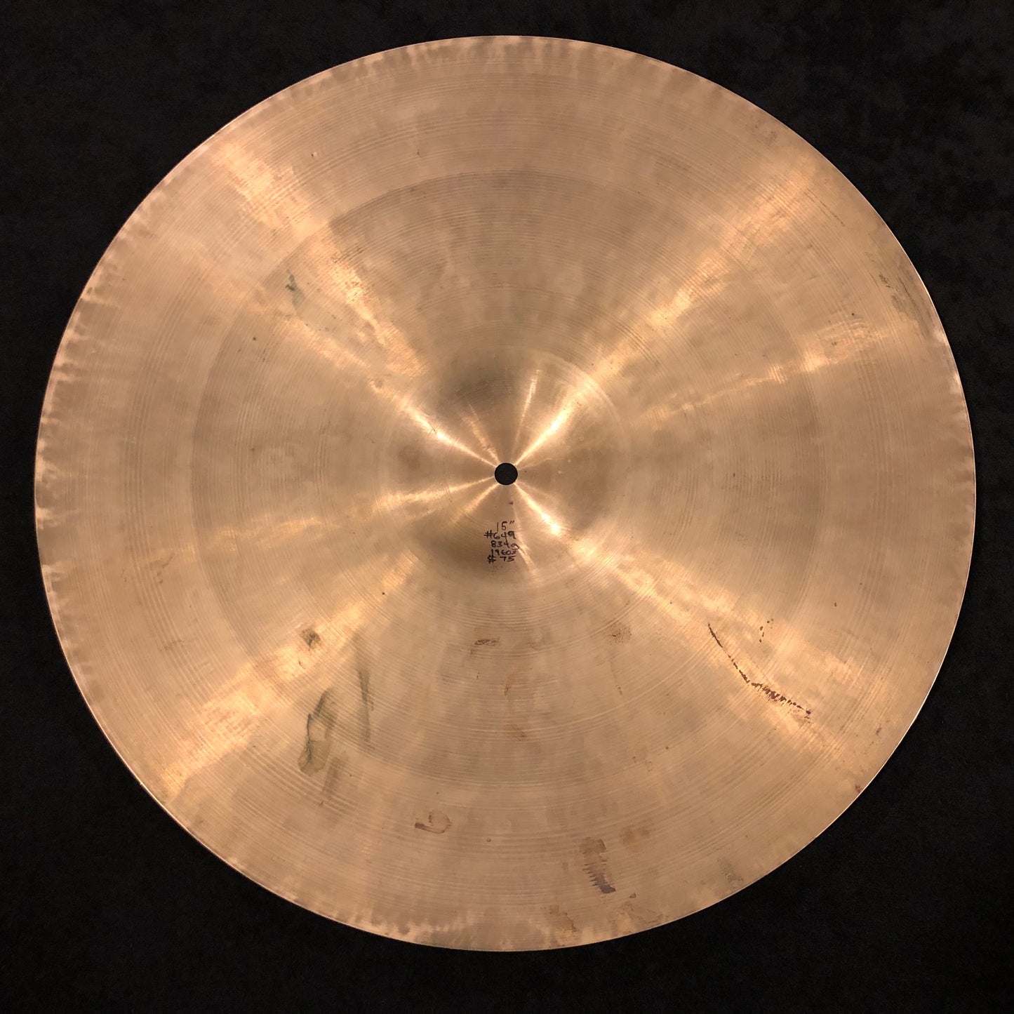 15" UFIP 1960's Crash / Hi-Hat Single / Effects Cymbal 834g #649