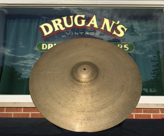 22" 1950's Zildjian A Large Block Stamp Ride Cymbal 2380g - Inventory #321