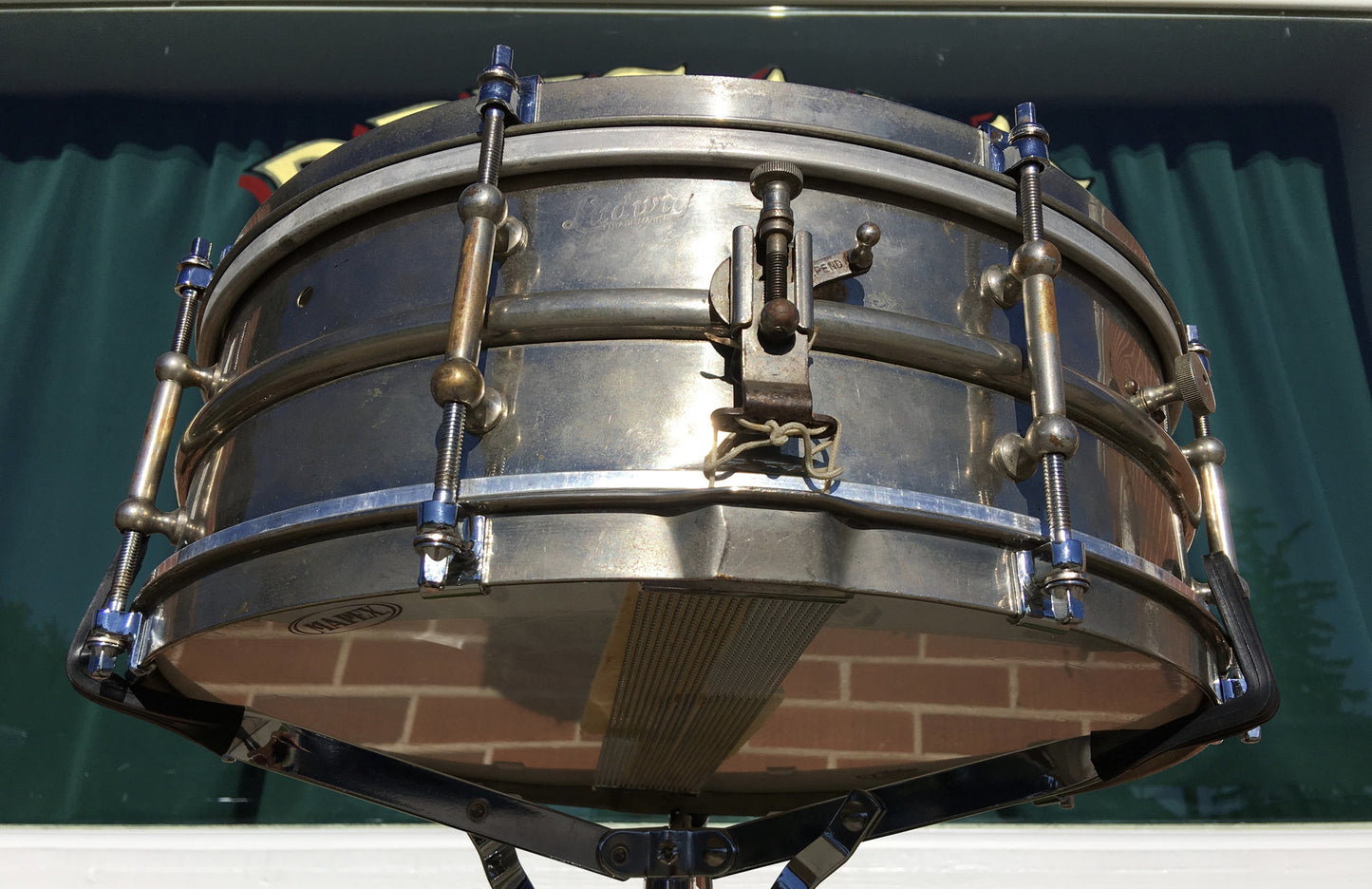 Vintage Ludwig Professional All Round All-Metal Snare Drum 5"x14" Nickel / Brass