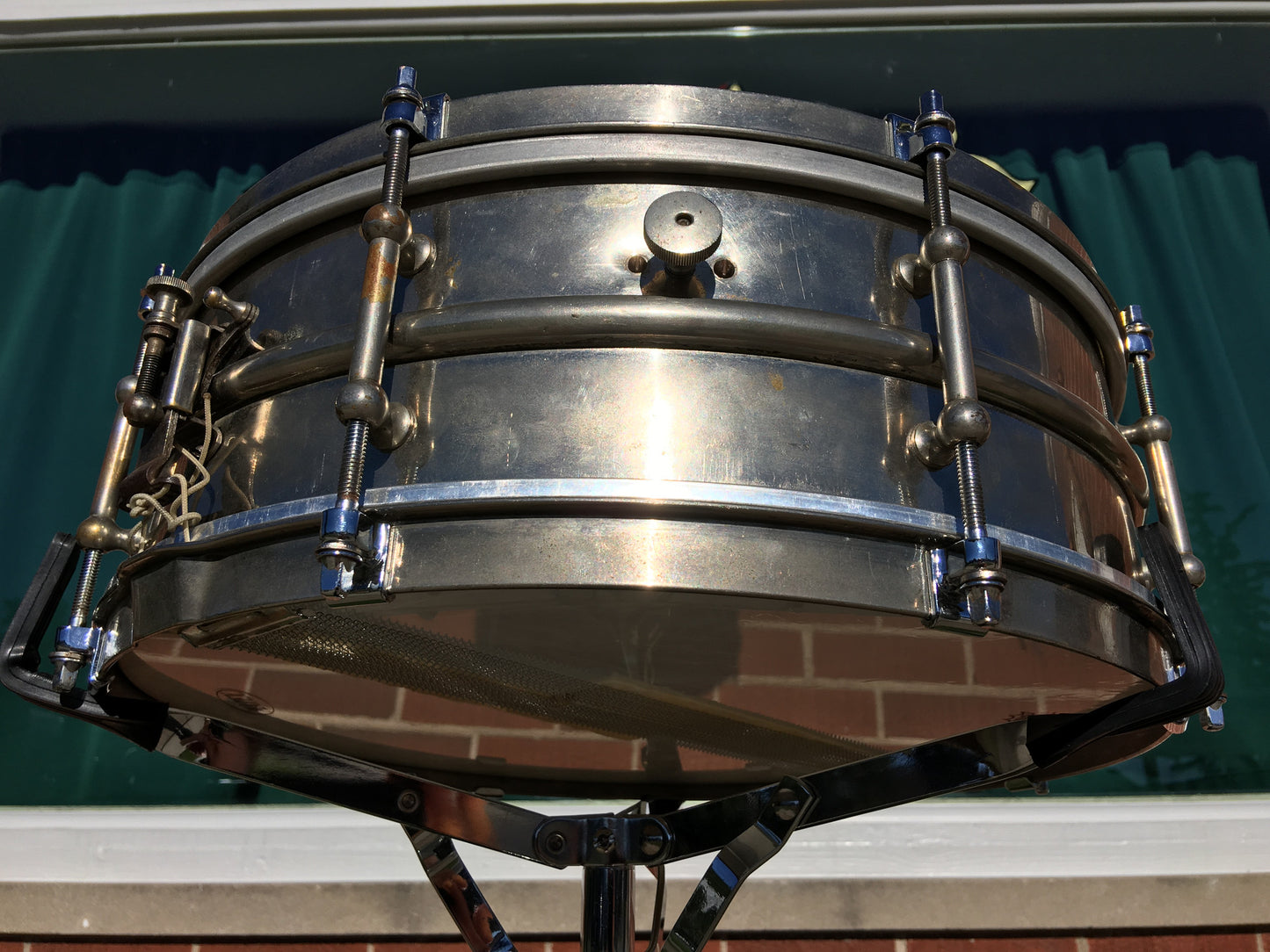 Vintage Ludwig Professional All Round All-Metal Snare Drum 5"x14" Nickel / Brass