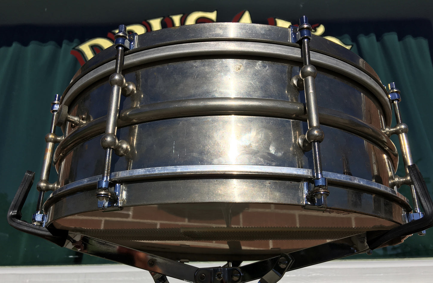 Vintage Ludwig Professional All Round All-Metal Snare Drum 5"x14" Nickel / Brass