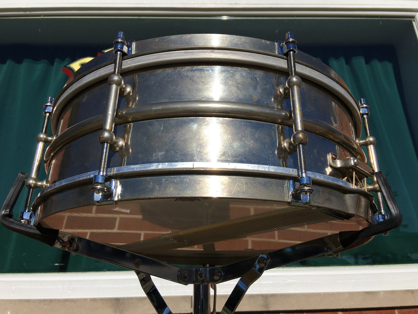 Vintage Ludwig Professional All Round All-Metal Snare Drum 5"x14" Nickel / Brass