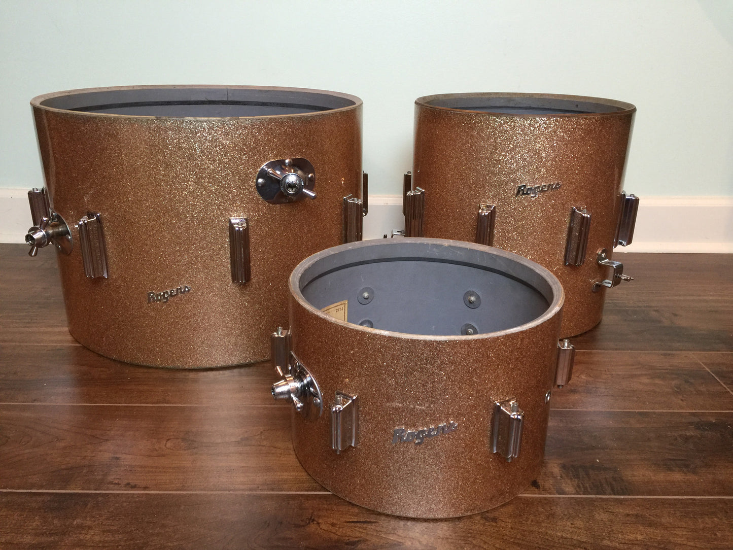 Rogers 1960's Champagne Sparkle Cleveland "Delta" Tower Set - 20/12/14