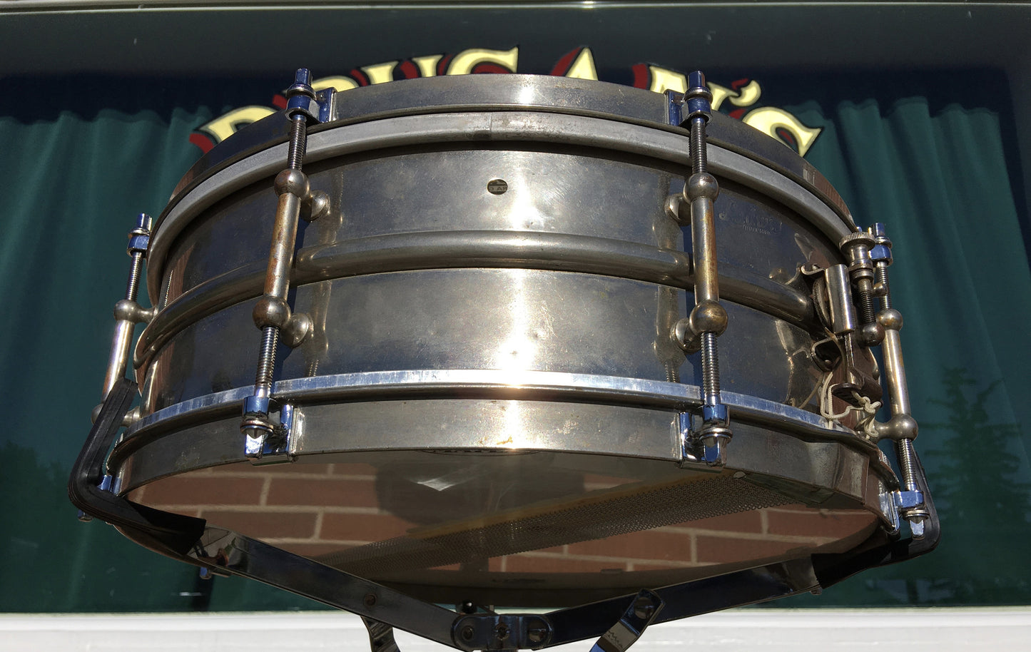 Vintage Ludwig Professional All Round All-Metal Snare Drum 5"x14" Nickel / Brass