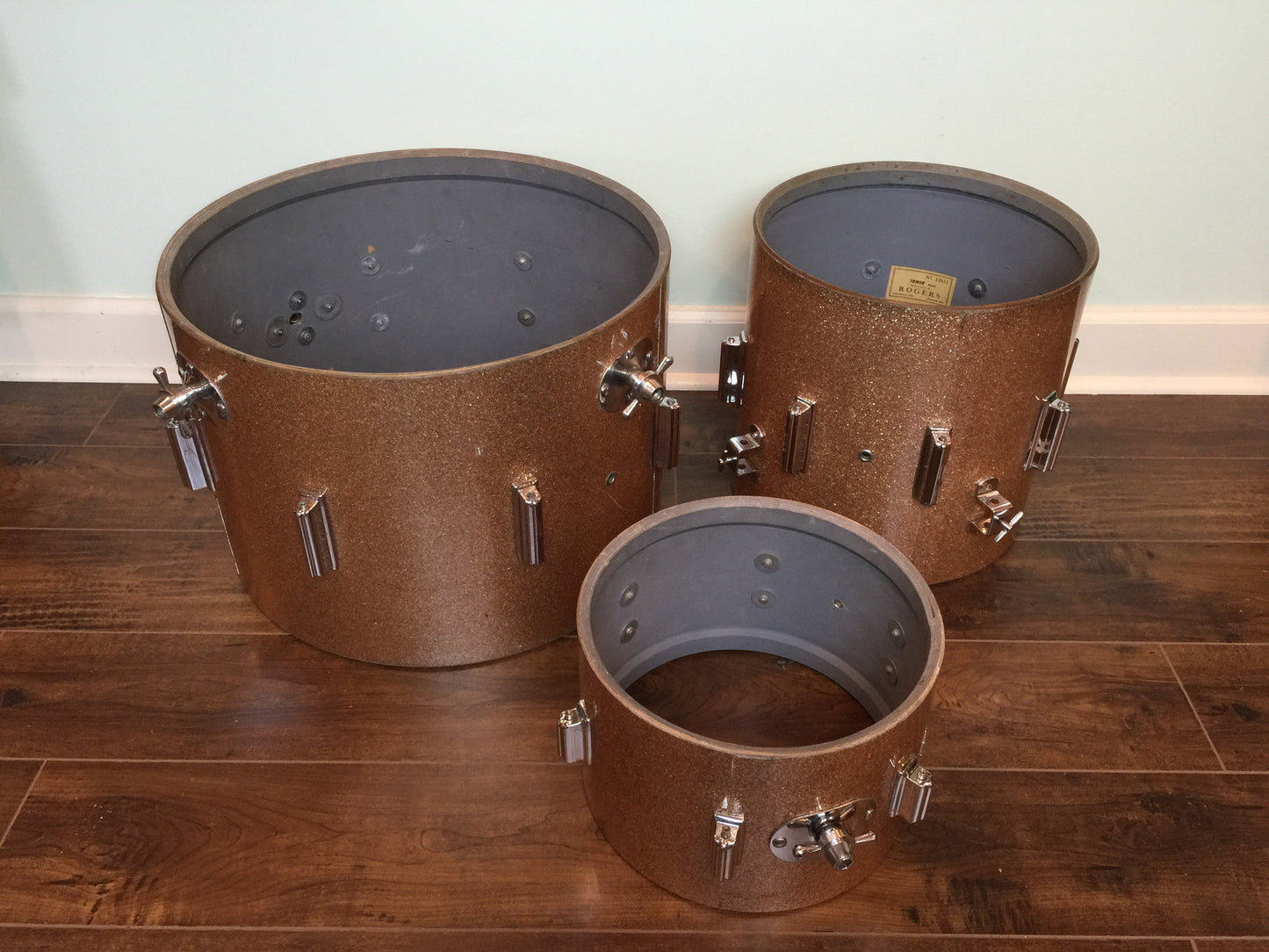 Rogers 1960's Champagne Sparkle Cleveland "Delta" Tower Set - 20/12/14