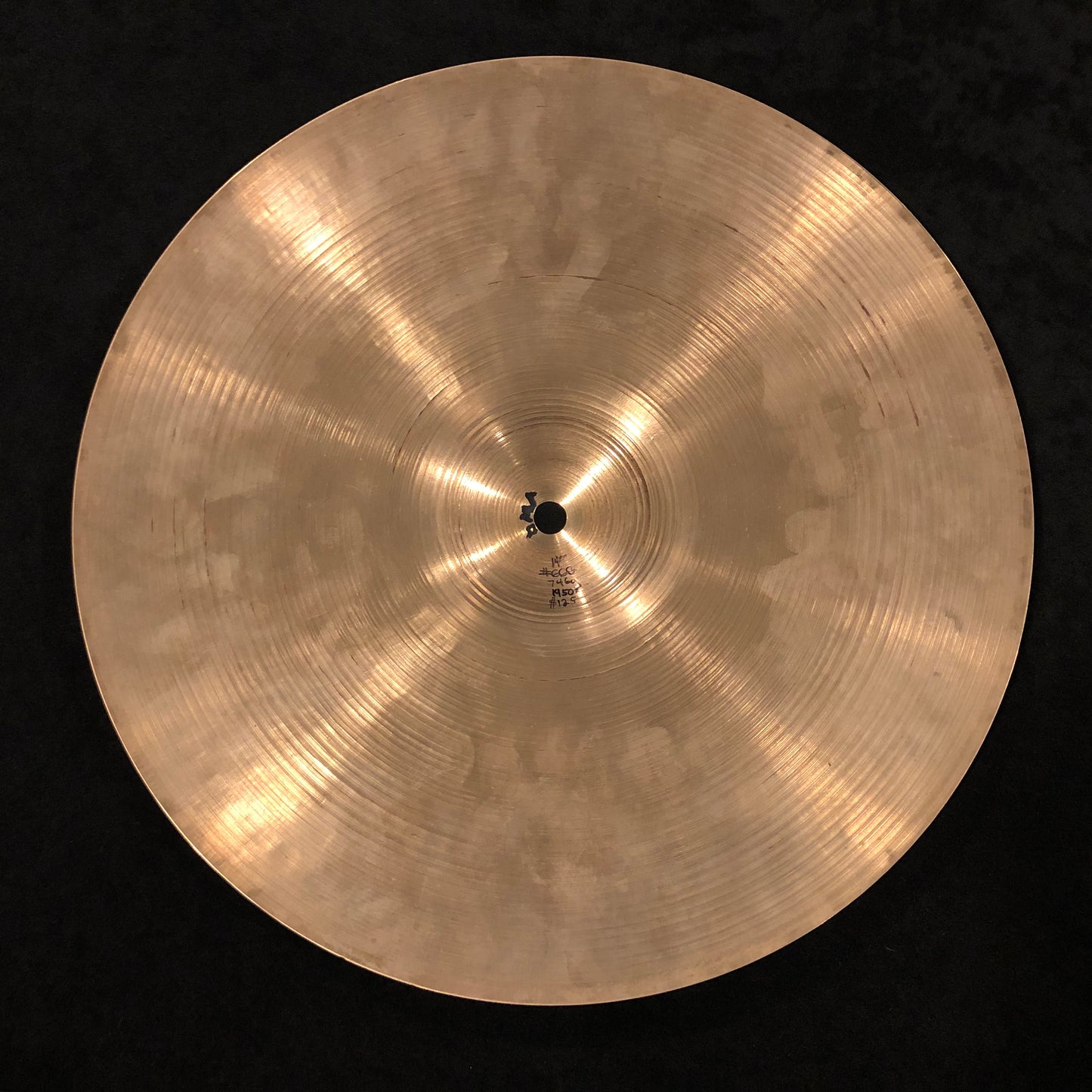 14" Zildjian A 1950s Small Stamp Hi-Hat Single / Crash Cymbal 746g #668