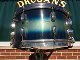 Slingerland Radio King 1944-45 WWII era 7"x14" Blue-Silver Duco Snare Drum