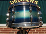 Slingerland Radio King 1944-45 WWII era 7"x14" Blue-Silver Duco Snare Drum