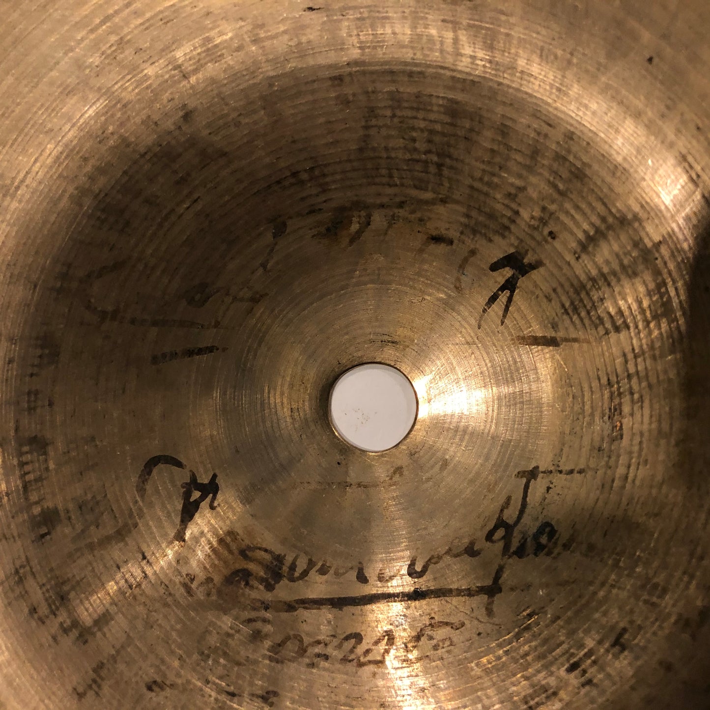 14" Zeltian 1930s/40s Small Ride Cymbal 1246g #202