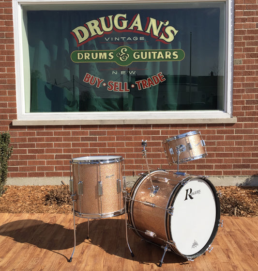 Rogers 1960's Champagne Sparkle Cleveland "Delta" Tower Set - 20/12/14