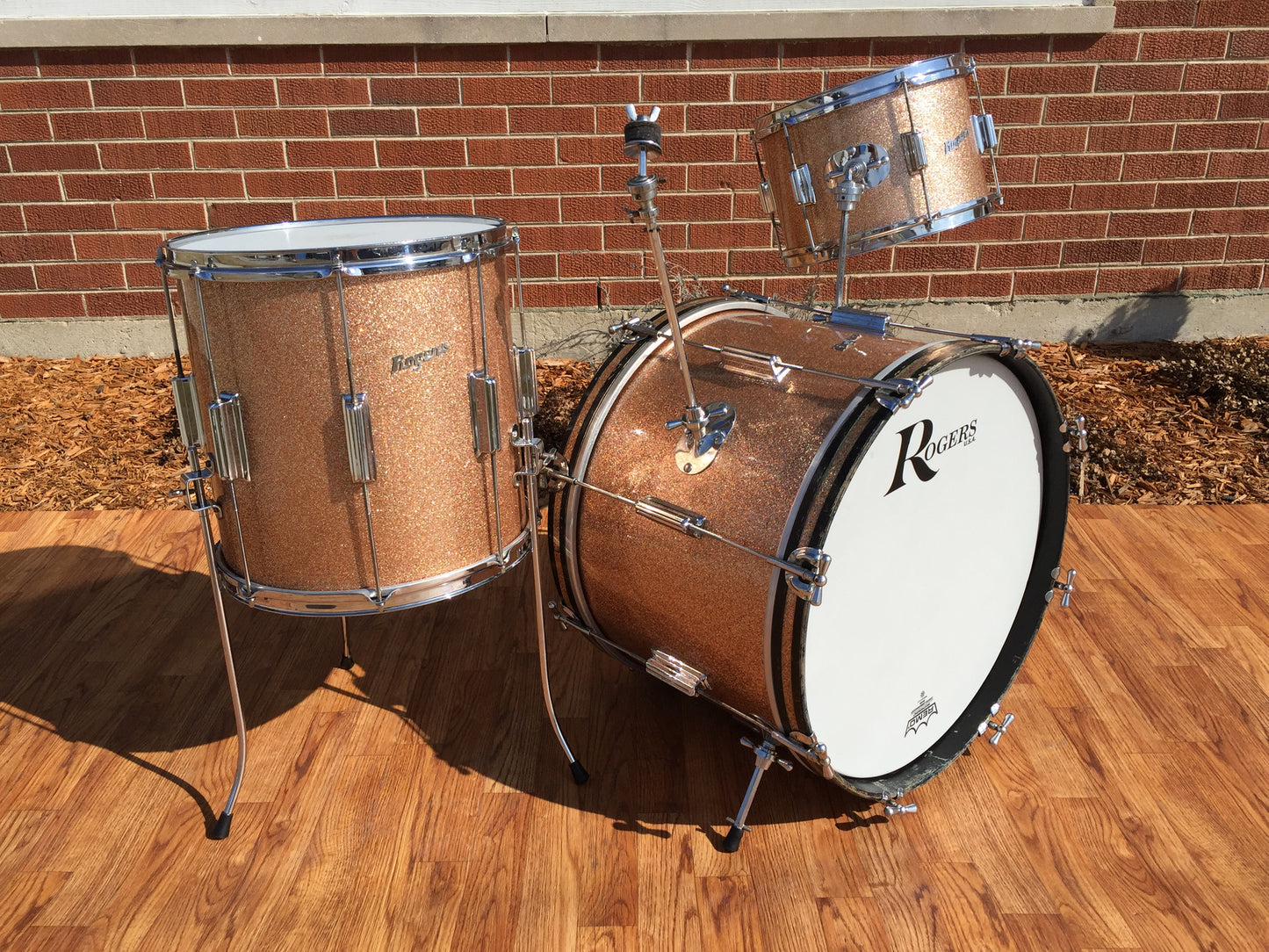 Rogers 1960's Champagne Sparkle Cleveland "Delta" Tower Set - 20/12/14