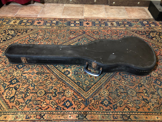 Vintage 1960s Gibson SG Junior / Special Softshell Chipboard Guitar Case Black / Brown Interior