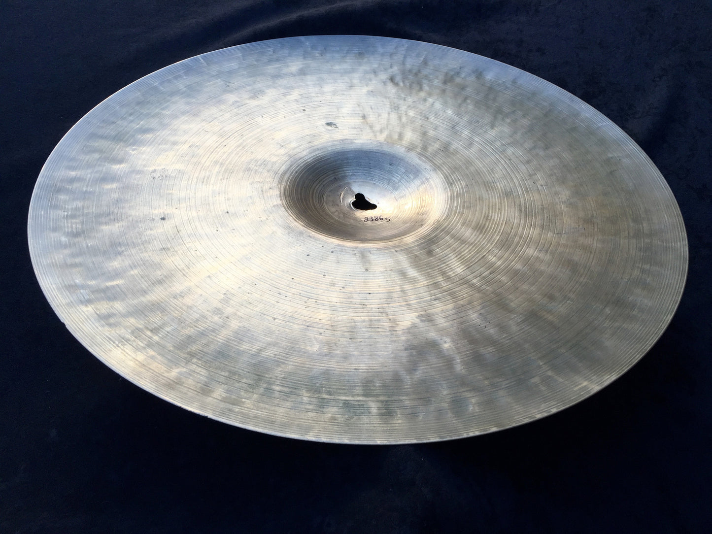 20" Early 1960's Zildjian K Istanbul Intermediate Stamp Ride Cymbal 2386g - Inventory # 306