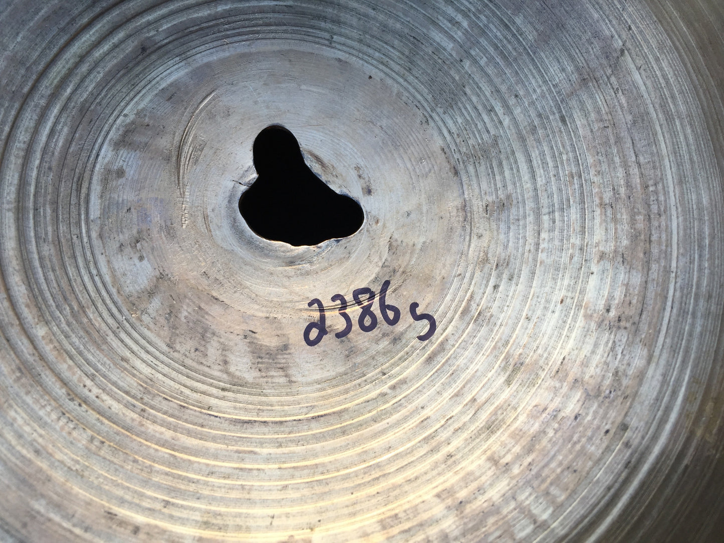 20" Early 1960's Zildjian K Istanbul Intermediate Stamp Ride Cymbal 2386g - Inventory # 306
