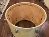 1956-59 Slingerland Radio King 18x20 Combo-Be Bop Bass / Floor Tom White Marine