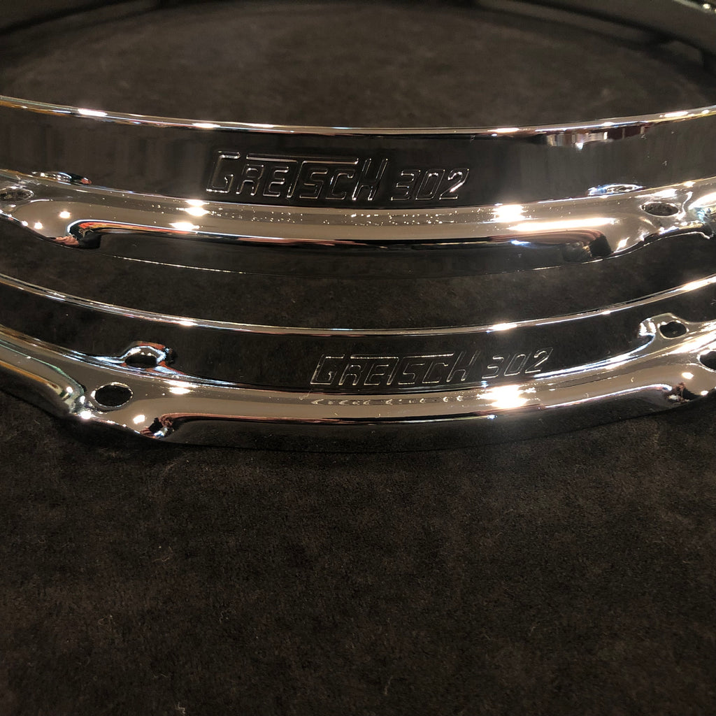 Gretsch 14" 302 Double Flange Snare Drum Hoops Top & Bottom 8Lug