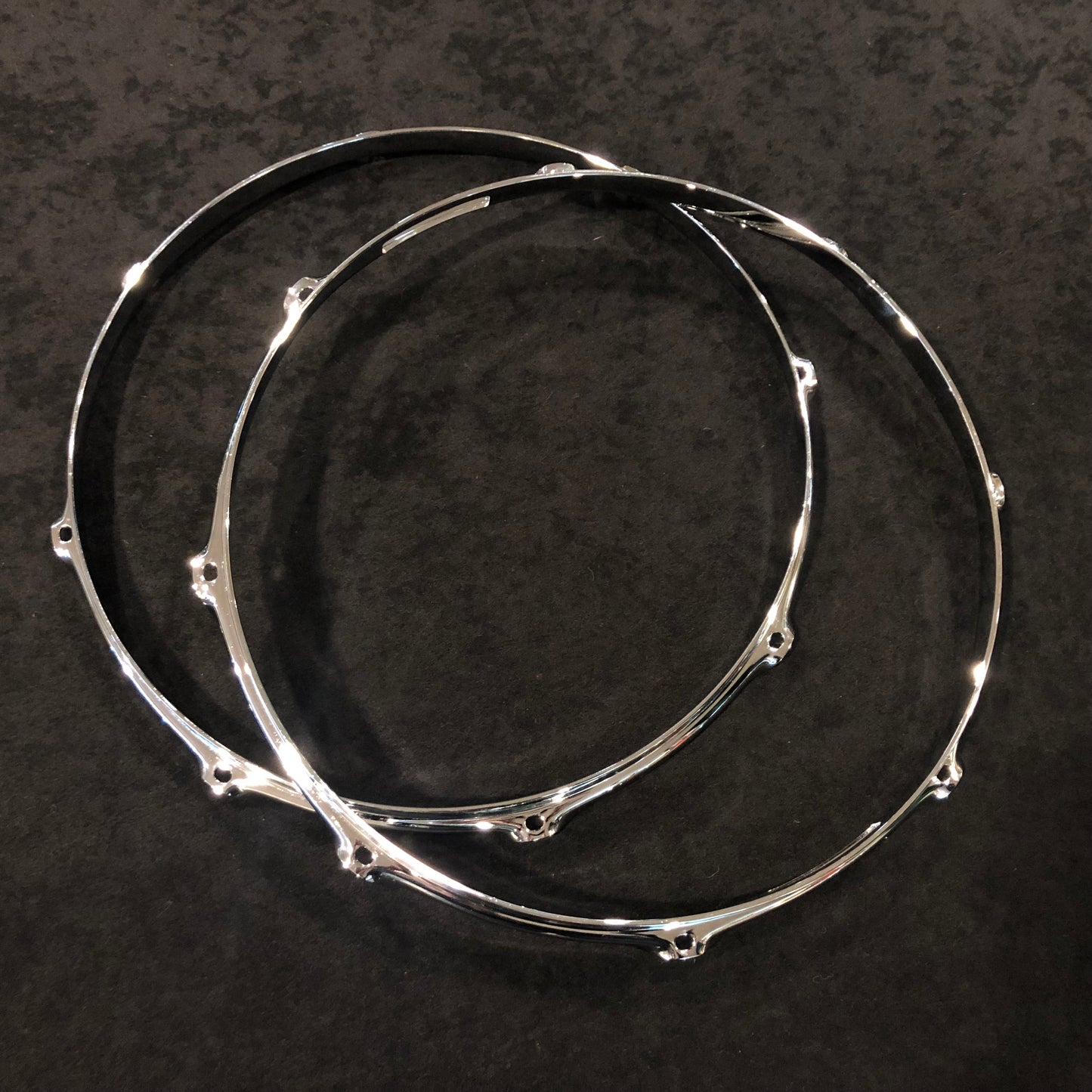 Gretsch 14" 302 Double Flange Snare Drum Hoops Top & Bottom 8-Lug