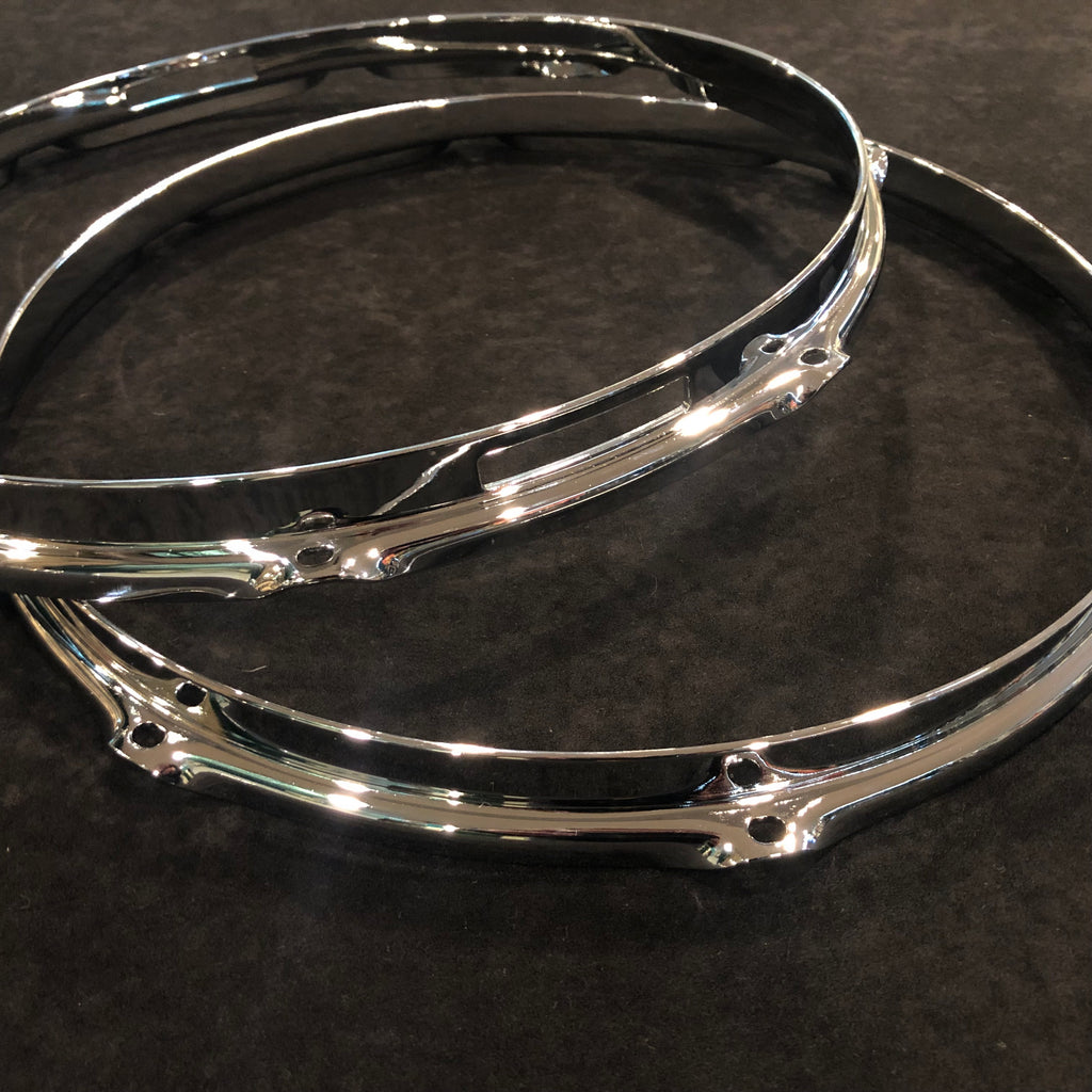 Gretsch 14" 302 Double Flange Snare Drum Hoops Top & Bottom 8Lug